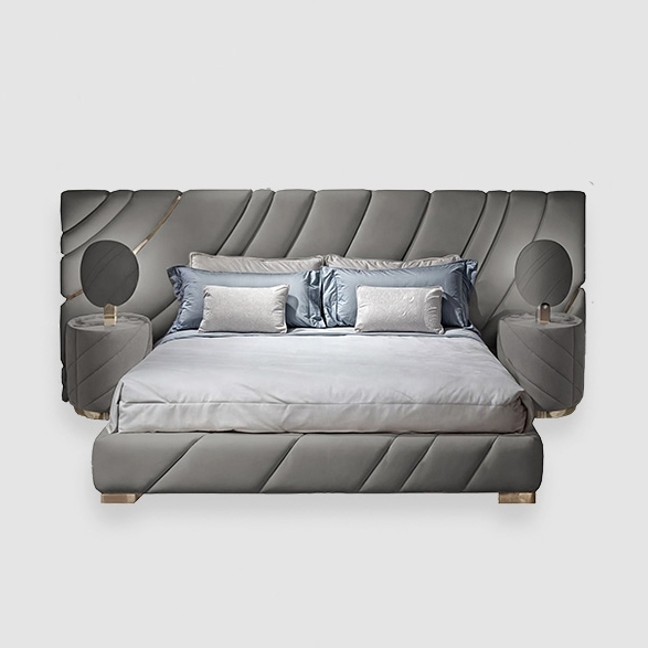 Bed with two bedside tables Onde | First House Furniture Dubai